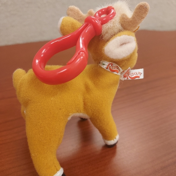 Rudolph the Red Nosed Reindeer Plush 1999 Christmas Animal Ornament Vintage - Picture 5 of 8